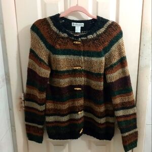 Dress Barn Striped Multicolor Sweater Size M